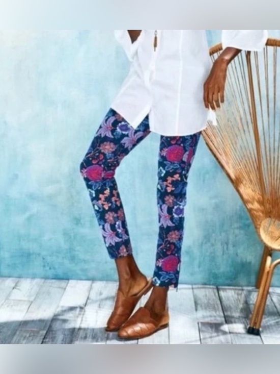 Soft Surroundings Pants - Soft Surroundings Superla Ankle Zip Pull On Pants🌸Sz MED- EUC